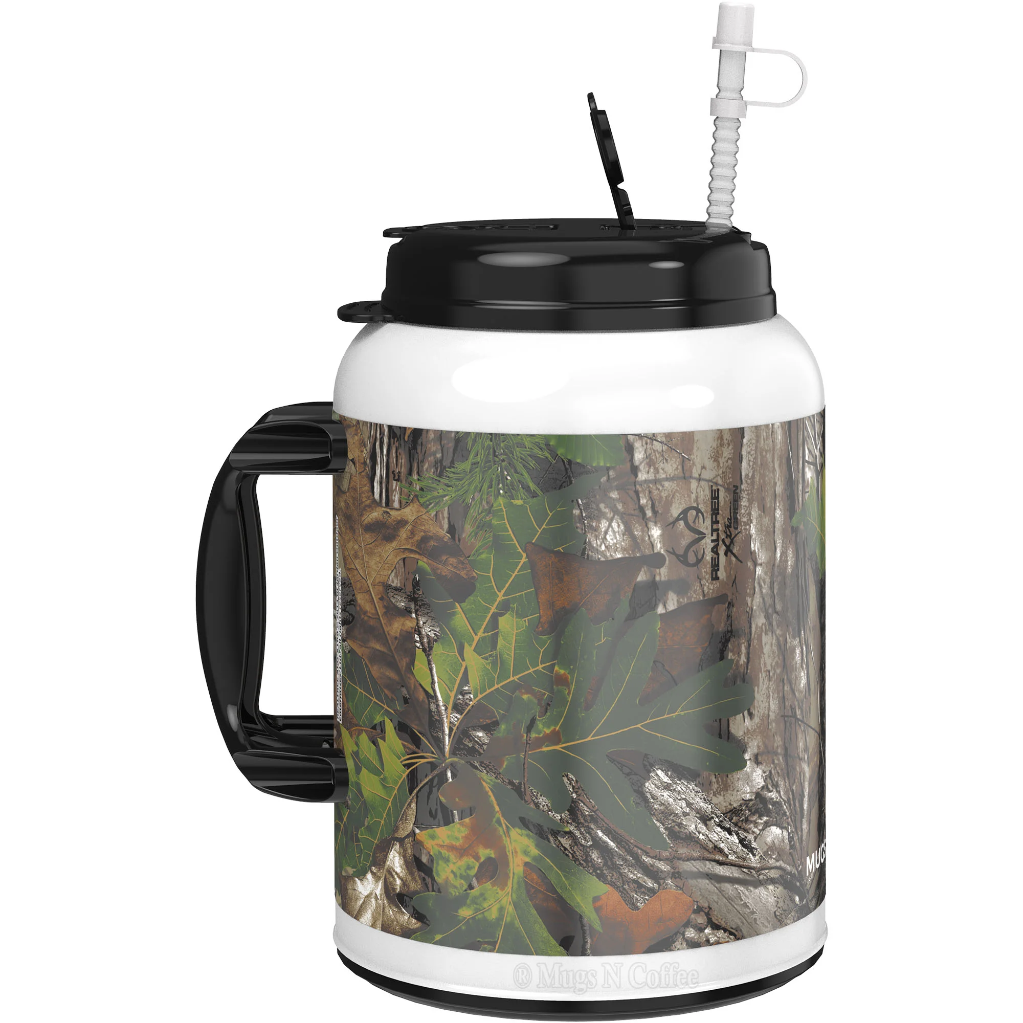 100 oz RealTree Insulated Mug - Large Camo Mug with Straw