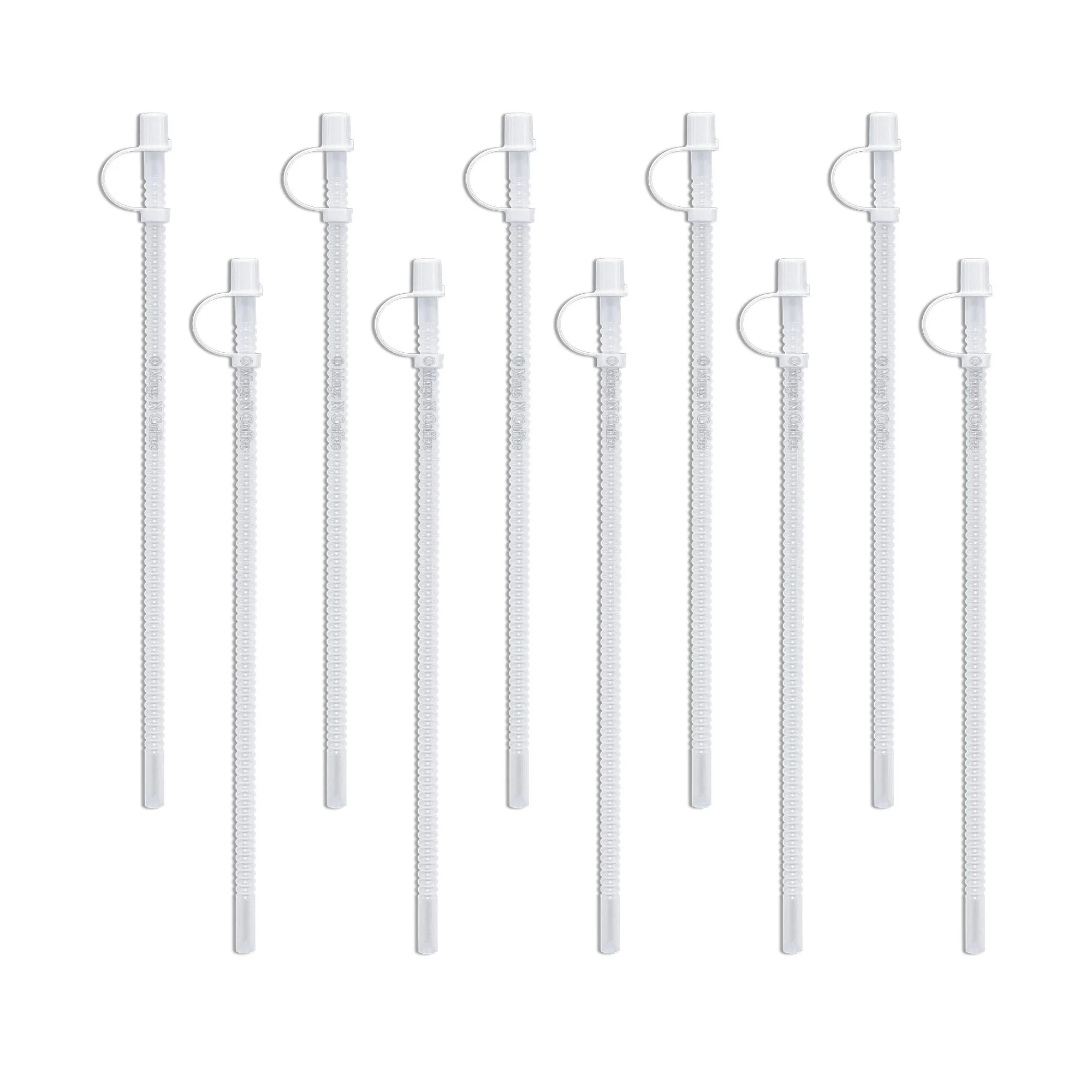 11" Flexible Straws for Whirley Hospital Mugs (10)