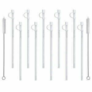 11" Flexible Straws for Whirley Hospital Mugs (10)