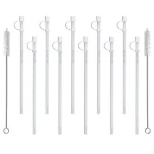 11" Flexible Straws for Whirley Hospital Mugs (10)