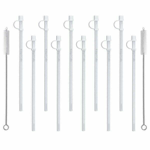 11" Flexible Straws for Whirley Hospital Mugs (10)