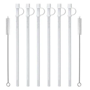 15" Flexible Straws for Whirley Hospital Mugs (6)