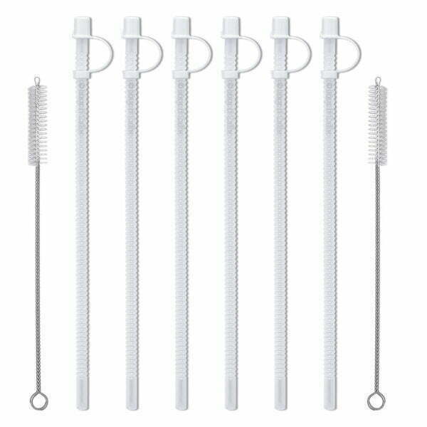 15" Flexible Straws for Whirley Hospital Mugs (6)