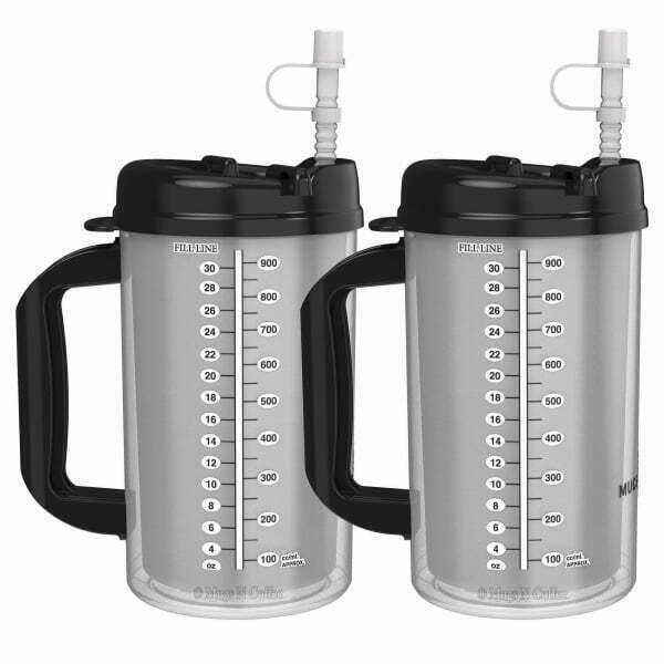 32 oz Double Walled Car Mug Black