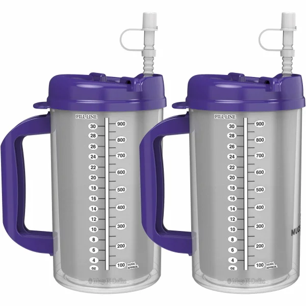 32 oz Double Walled Car Mug Purple