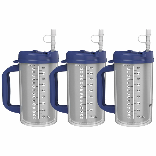 32 oz Double Walled Car Mug Dark Blue