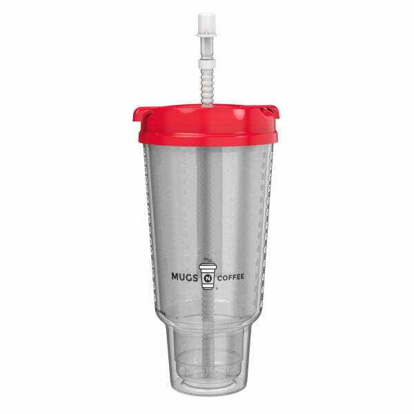 Double Wall Insulated Car Travel Mug 32 oz Red