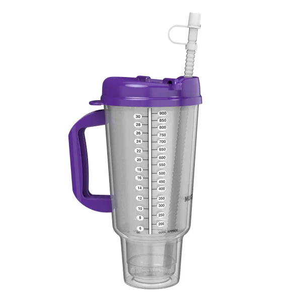 Double Wall Insulated Car Travel Mug 32 oz Purple