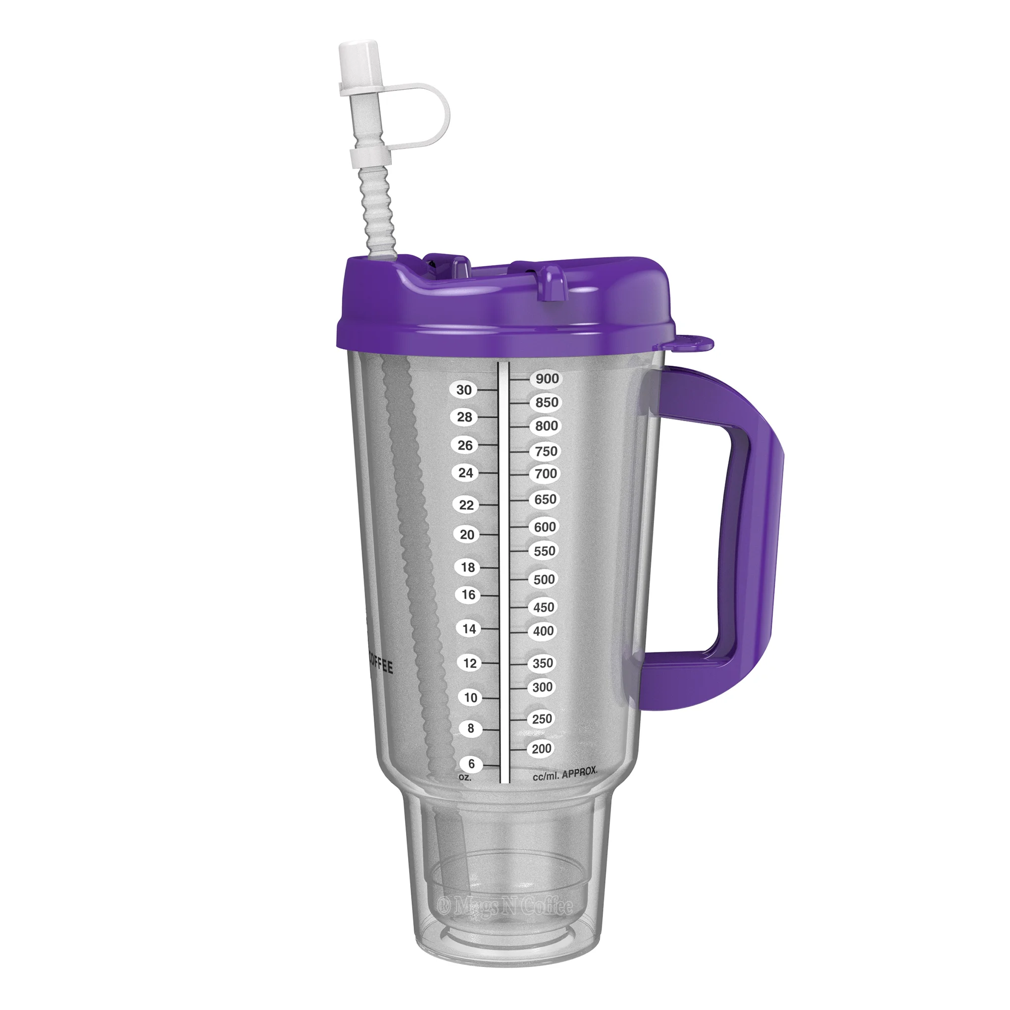 Double Wall Insulated Car Travel Mug 32 oz Purple