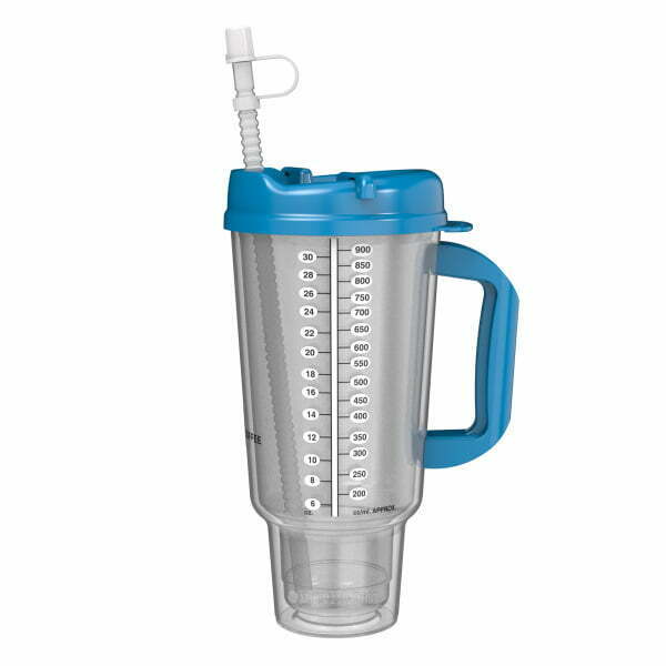 Double Wall Insulated Car Travel Mug 32 oz Pearl Blue