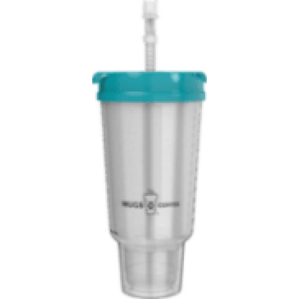 Double Wall Insulated Car Travel Mug 32 oz Teal