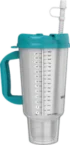 Double Wall Insulated Car Travel Mug 32 oz teal